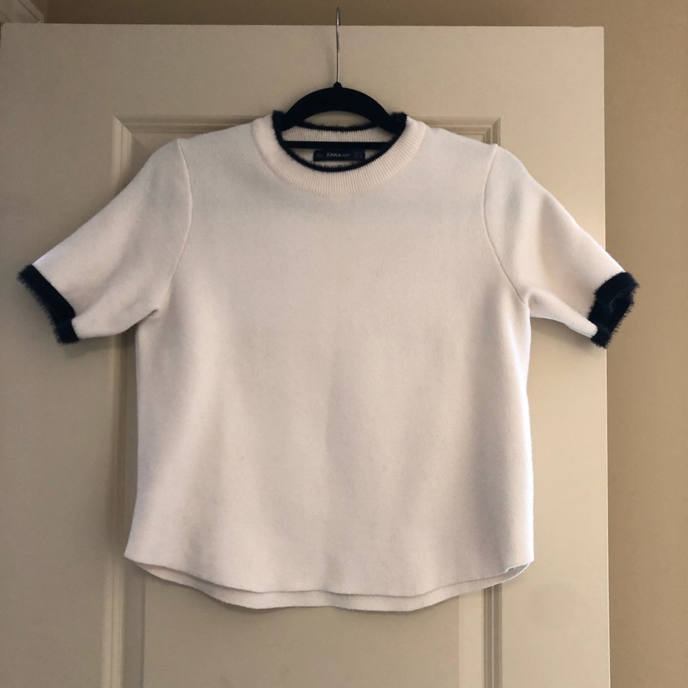 Zara Short-sleeve Knit Top | US M
